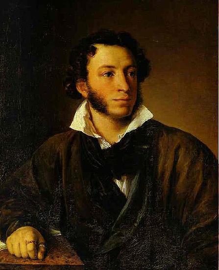 Vasily Tropinin Portrait of Alexander Pushkin, Germany oil painting art